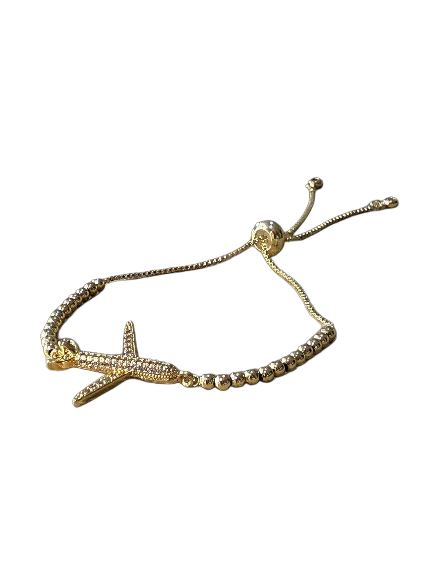 PULSERA DORADA CON BALINES