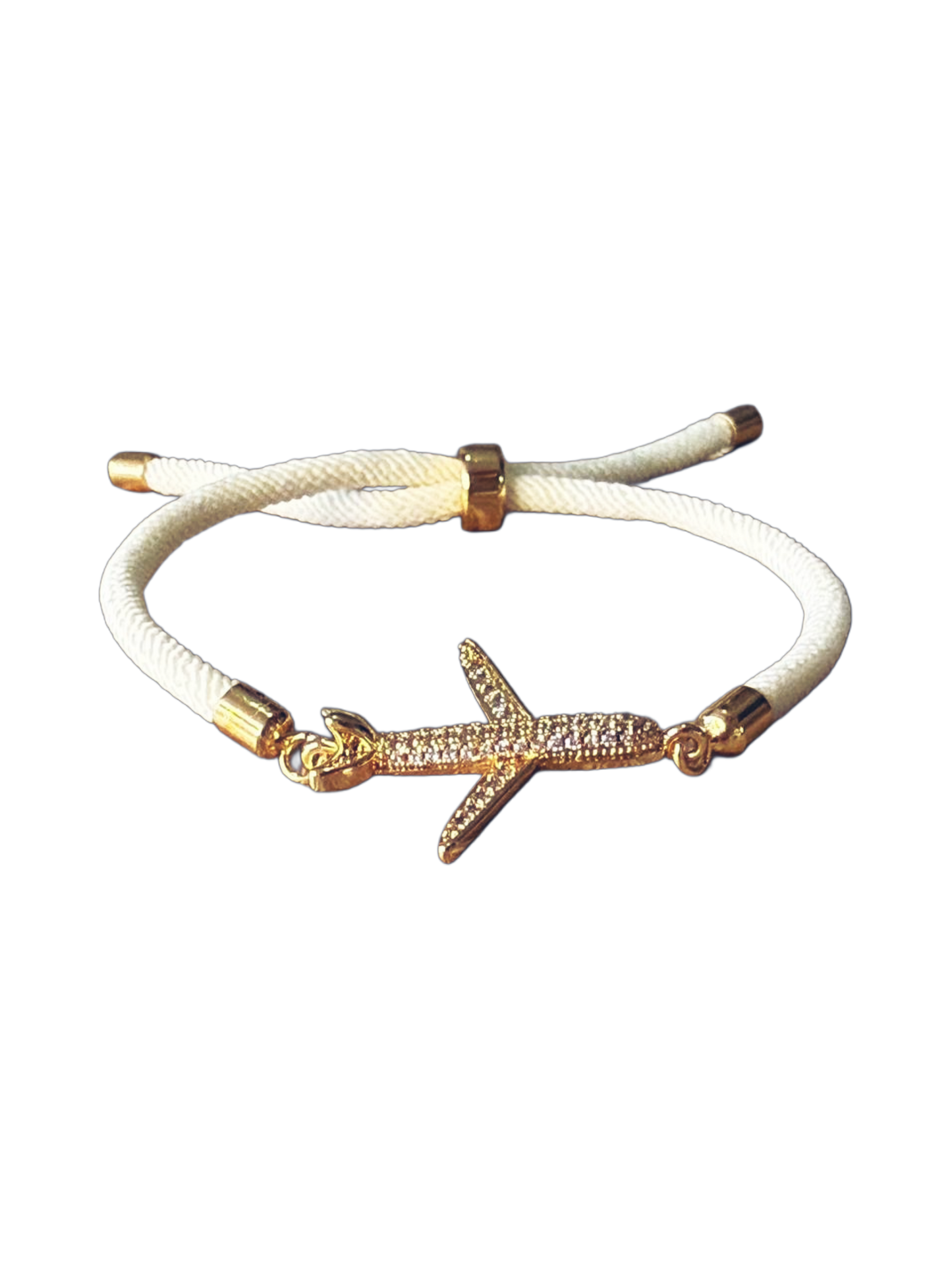 PULSERA LANA CON DIJE DE AVION