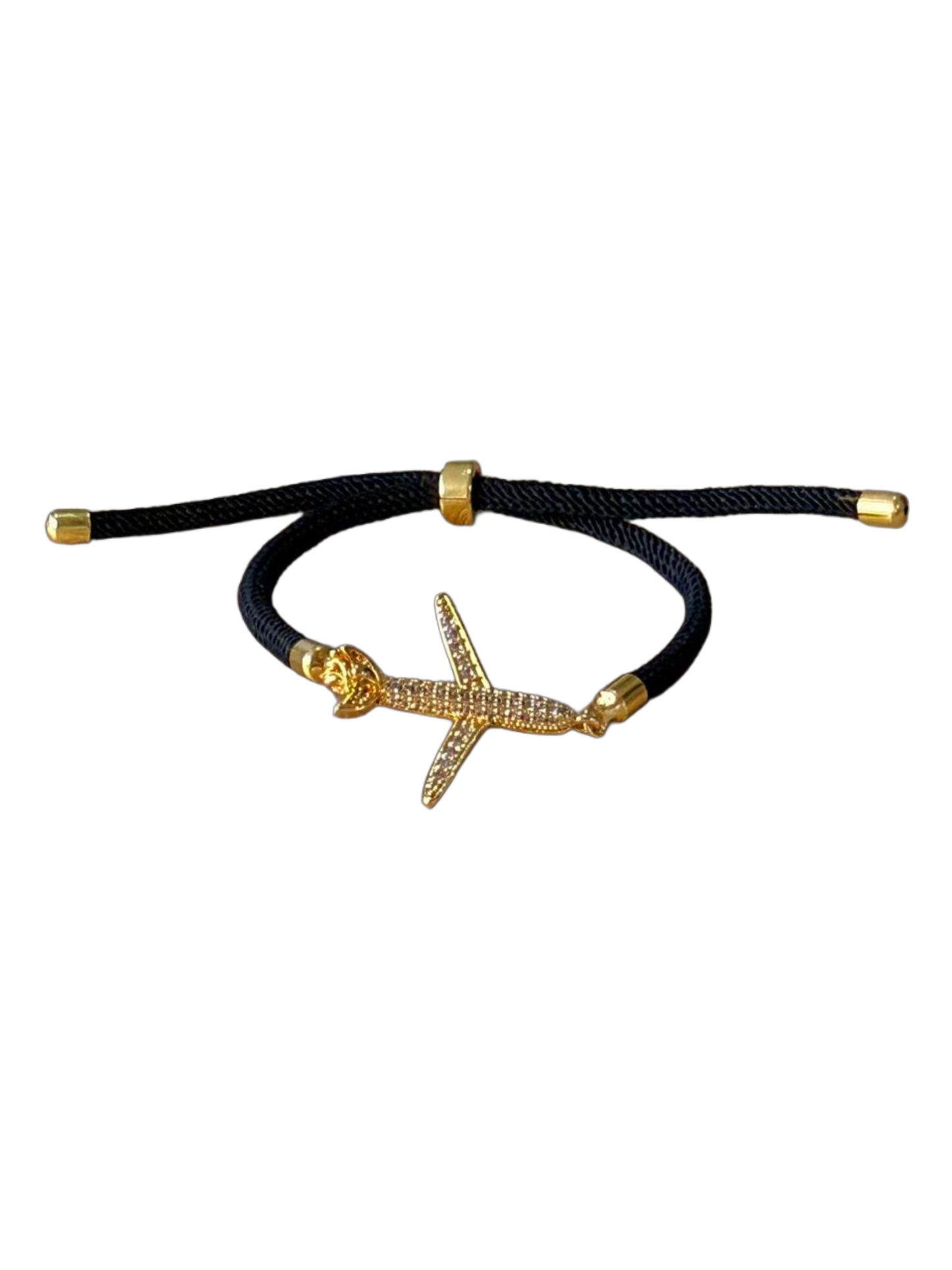PULSERA LANA CON DIJE DE AVION