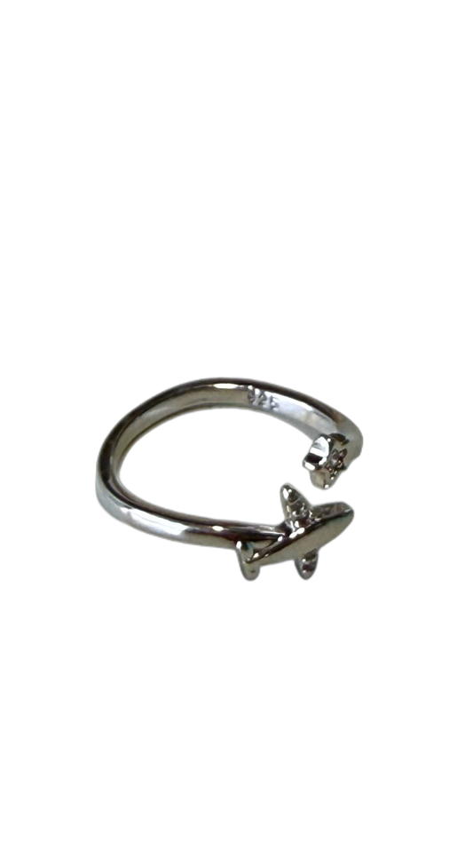 Anillo plateado con estrella