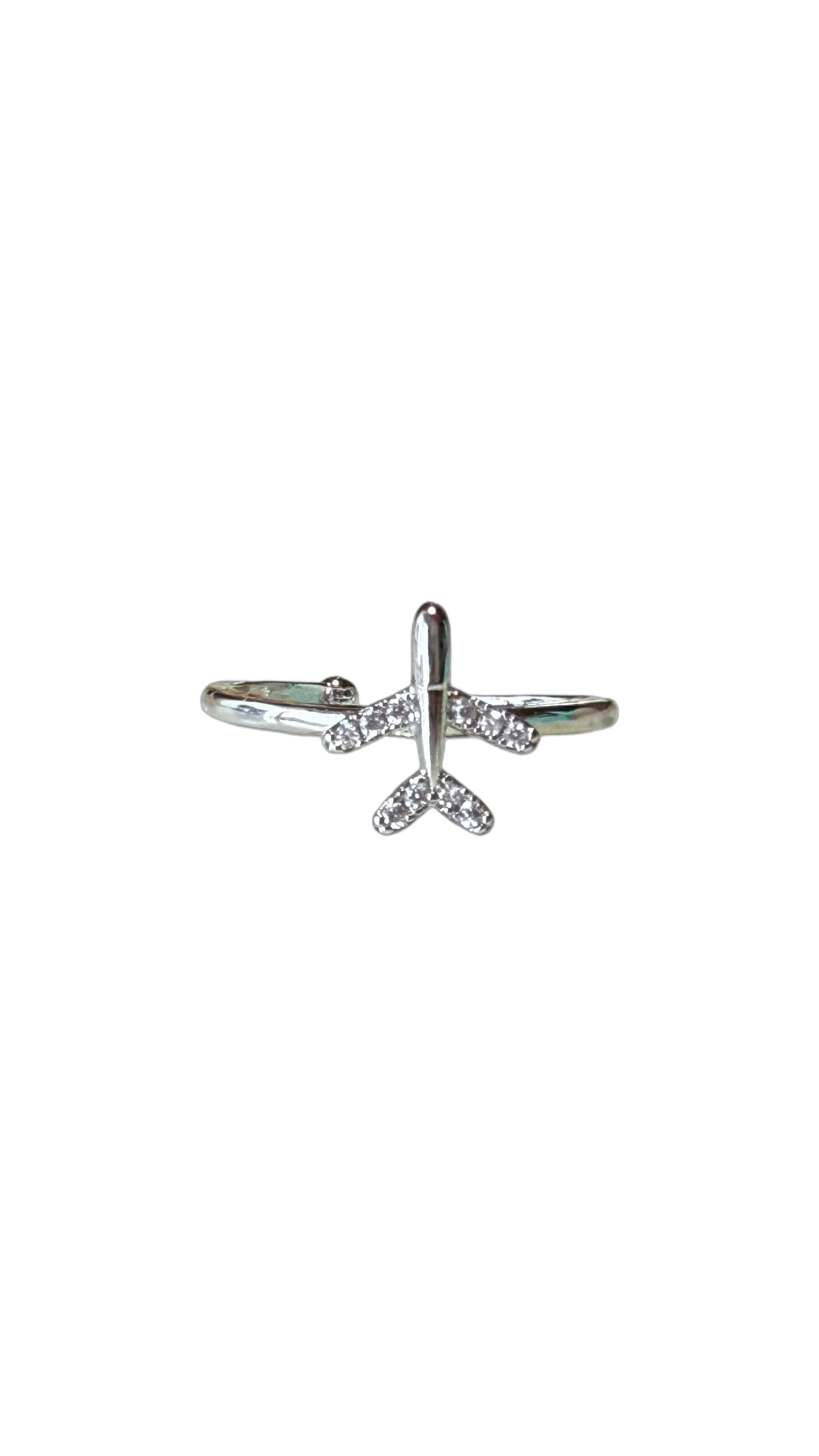 ANILLO DE AVION PLATEADO