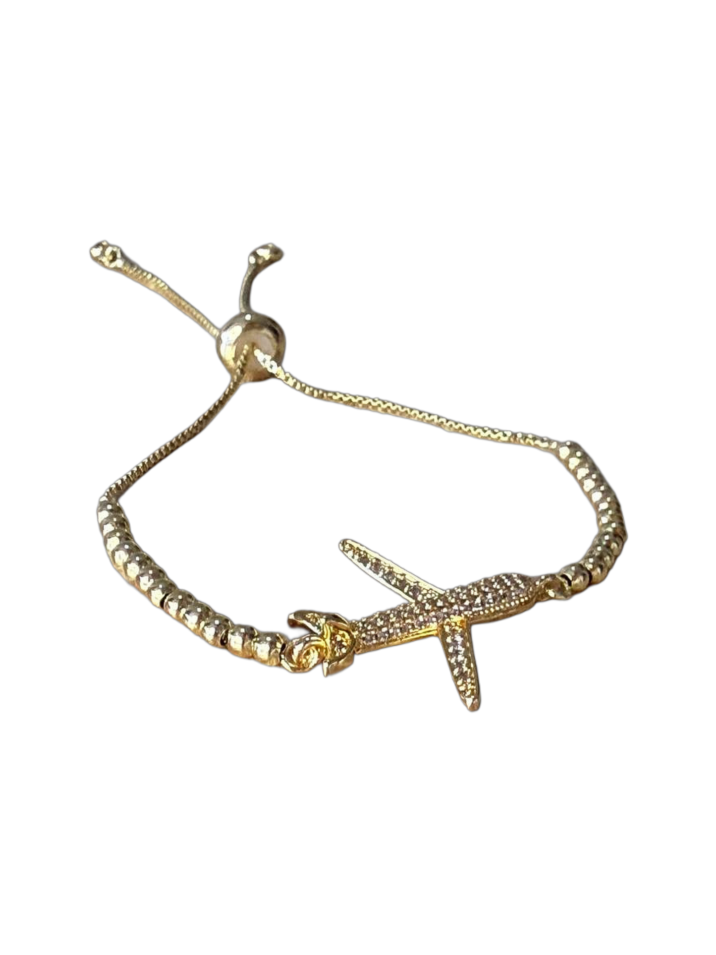 PULSERA DORADA CON BALINES