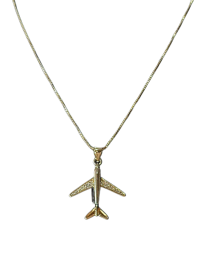 CADENA DORADA AVION GRANDE