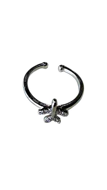 ANILLO DE AVION PLATEADO