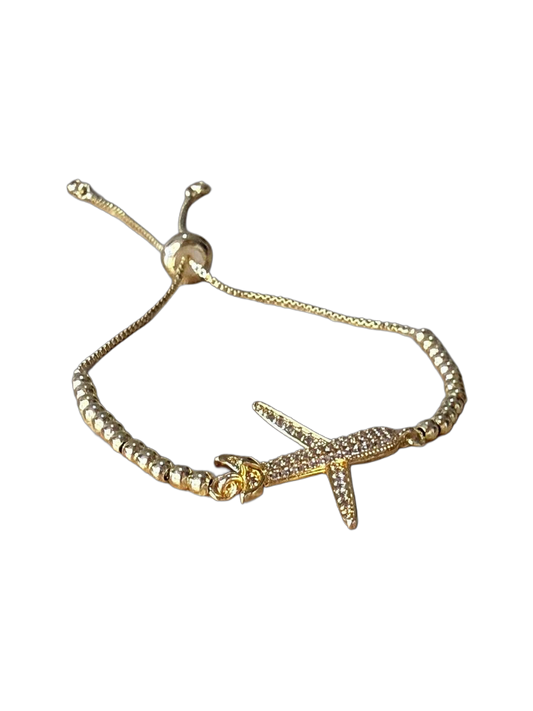 PULSERA DORADA CON BALINES